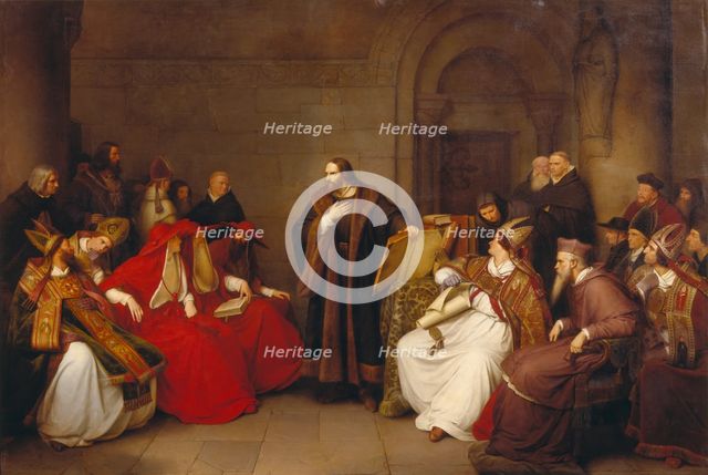 Jan Hus at Constance, 1842. Creator: Karl Friedrich Lessing.