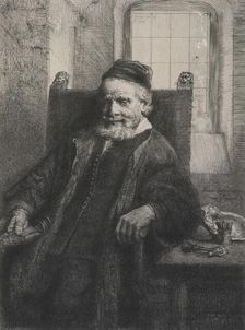 Jan Lutma, goldsmith, 1656. Creator: Rembrandt Harmensz van Rijn