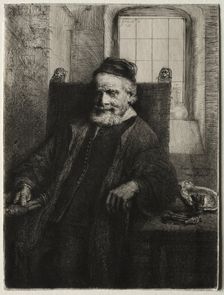 Jan Lutma, Goldsmith, 1656. Creator: Rembrandt van Rijn (Dutch, 1606-1669)