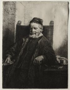 Jan Lutma, Goldsmith, 1656. Creator: Rembrandt van Rijn (Dutch, 1606-1669)