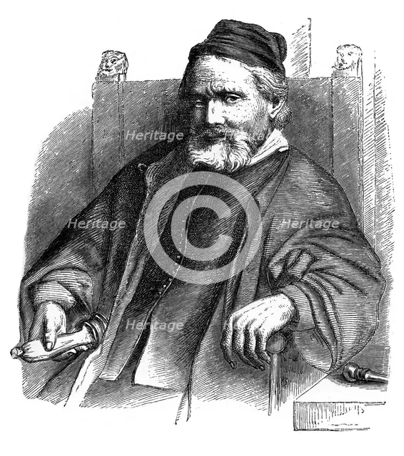 Jan Lutma, goldsmith and silversmith, 1656, (1870). Artist: Unknown