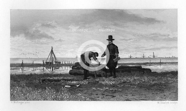 Jan Leeghwater, Dutch mill builder and hydraulic engineer, 1608 (c1870). Artist: W Steelink