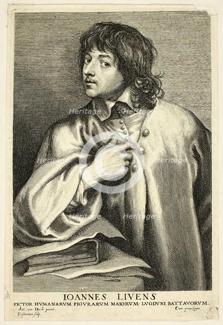 Jan Lievens, 1630/45. Creator: Lucas Vorsterman.