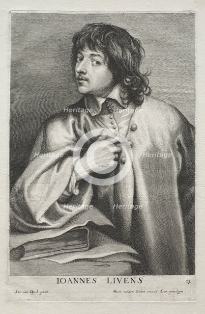 Jan Lievens, 1636-1641. Creator: Lucas Emil Vorsterman (Flemish, 1595-1675).