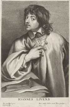 Jan Lievens, probably 1626/1641. Creator: Lucas Vorsterman