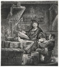 Jan Uytenbogaert, the Goldweigher, 1639. Creator: Rembrandt van Rhijn (1606-1669)