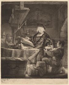 Jan Uytenbogaert, "The Goldweigher". Creator: Rembrandt Harmensz van Rijn