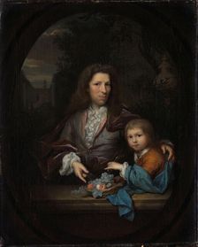 Jan van de Poll (1668-1745) and his Son Harmen Hendrick (1697-1772)., 1700-1729. Creator: Arnold Boonen