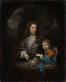 Jan van de Poll (1668-1745) and his Son Harmen Hendrick (1697-1772)., 1700-1729. Creator: Arnold Boonen