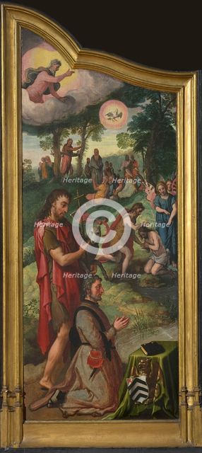 Jan van der Biest Triptych (left panel). Creator: Aertsen, Pieter (1508-1575).