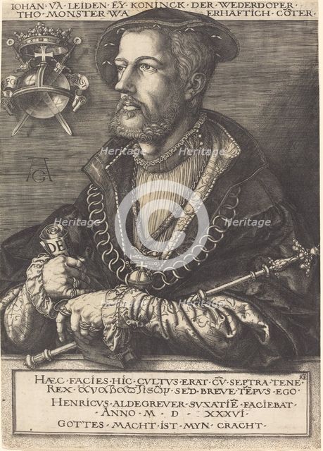 Jan van Leyden. Creator: Heinrich Aldegrever.