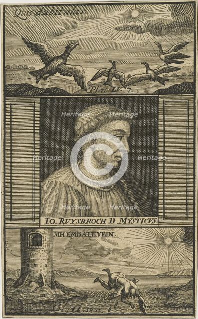 Jan van Ruusbroec (1293-1381) , 1711. Creator: Anonymous.