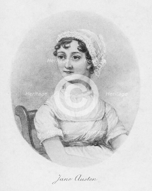 Jane Austen, English author, early 19th century. Artist: Unknown