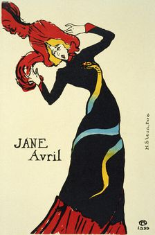 Jane Avril, 1899. Artist: Henri de Toulouse-Lautrec