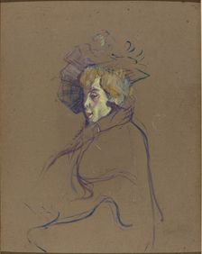 Jane Avril, 1892. Creator: Henri de Toulouse-Lautrec