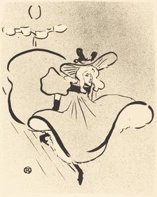 Jane Avril, 1893. Creator: Henri de Toulouse-Lautrec
