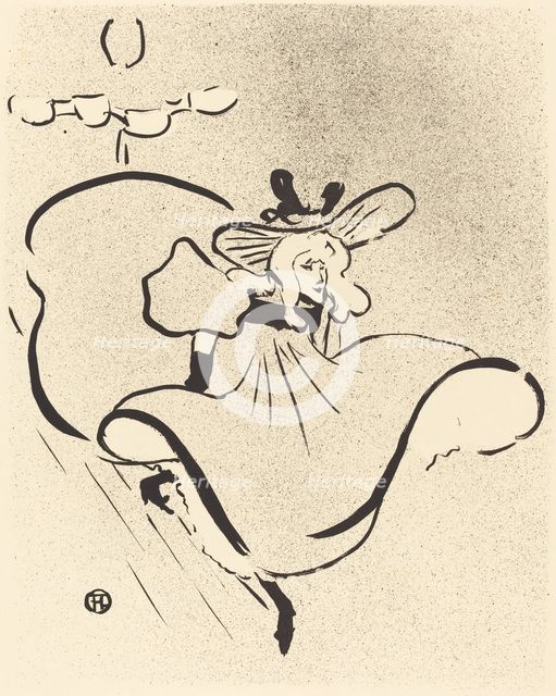 Jane Avril, 1893. Creator: Henri de Toulouse-Lautrec.
