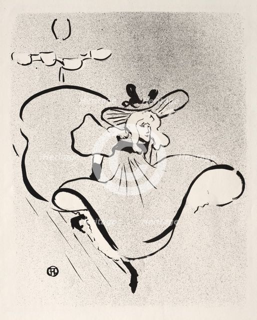 Jane Avril, 1893. Creator: Henri de Toulouse-Lautrec (French, 1864-1901).