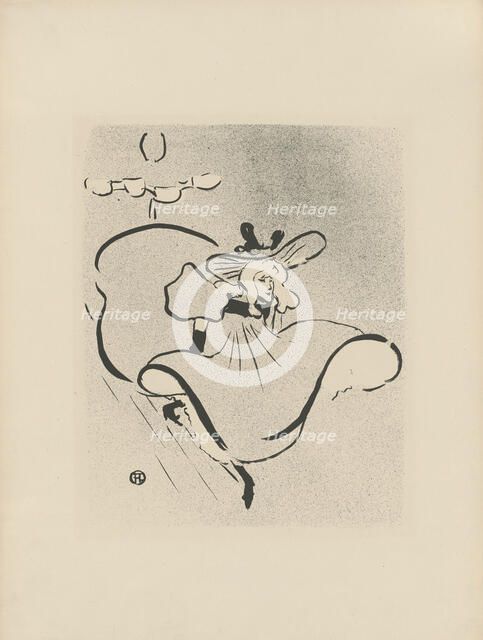 Jane Avril, 1893. Creator: Toulouse-Lautrec, Henri, de (1864-1901).