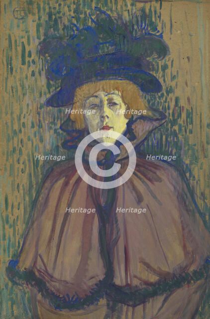 Jane Avril, c1891-92. Creator: Henri de Toulouse-Lautrec.