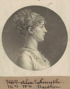 Jane Barr Stuart Newton, 1805. Creator: Charles Balthazar Julien Févret de Saint-Mémin
