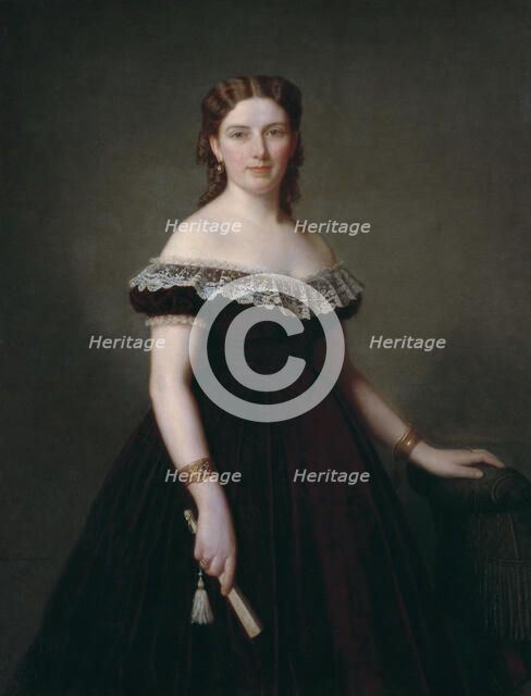 Jane Cederlund, 1869. Creator: Amalia Lindegren.