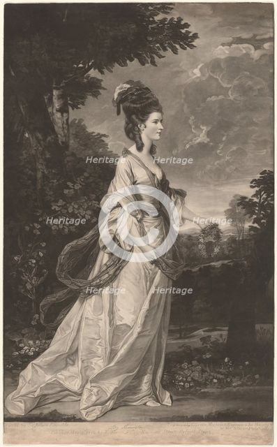 Jane, Countess of Harrington, 1780. Creator: Valentine Green.