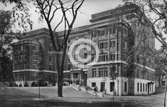 Jane Frances Brown Building for Private Patients, Rhode Island Hospital, Providence, 1922. Artist: Unknown.