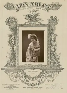 Jane Hading/ Palais Royal, 1877. Creator: Paul Nadar