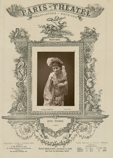 Jane Hading/ Palais Royal, 1877. Creator: Paul Nadar