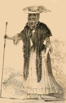 Jane Lewson, Remarkable for her age and pecularities 1821. Creator: Robert Cooper