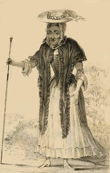 Jane Lewson, Remarkable for her age and pecularities 1821. Creator: Robert Cooper