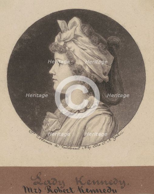 Jane Macomb Kennedy, 1797. Creator: Charles Balthazar Julien Févret de Saint-Mémin.