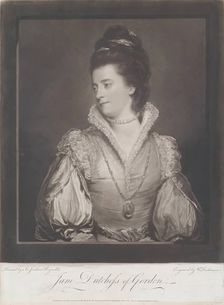 Jane Maxwell, Duchess Of Gordon. c1775. Creators: William Dickinson, Sir Joshua Reynolds