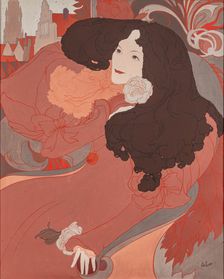 Jane Scott, from "Bruges-la-Morte" (The Dead Bruges) by Georges Rodenbach, 1890s. Creator: Georges de Feure