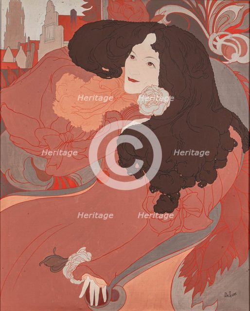 Jane Scott, from "Bruges-la-Morte" (The Dead Bruges) by Georges Rodenbach, 1890s. Creator: Georges de Feure.