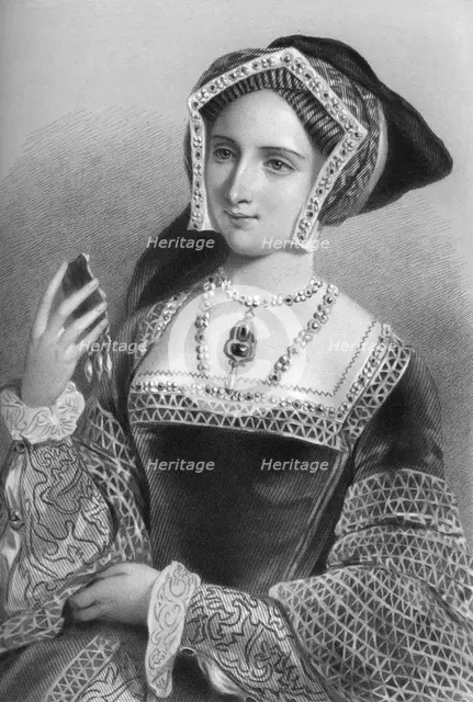Jane Seymour (1509-1537), the third wife of King Henry VIII, 1851.Artist: B Eyles