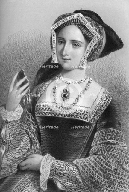 Jane Seymour (1509-1537), the third wife of King Henry VIII, 1851.Artist: B Eyles