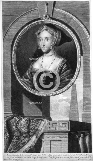 Jane Seymour, Queen Consort of England and third wife of Henry VIII.Artist: Cornelis Vermeulen