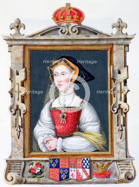Jane Seymour, third wife and Queen of Henry VIII, (1825). Creator: Sarah, Countess of Essex.