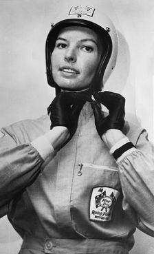 Janet Guthrie racing driver. Creator: Unknown
