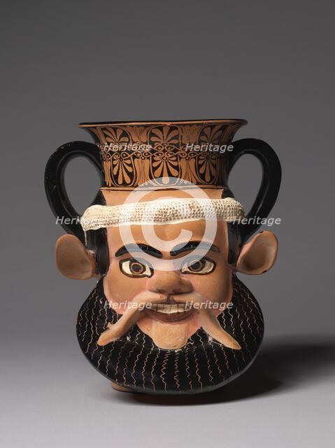 Janiform Kantharos, c. 470-460 BC. Creator: Unknown.