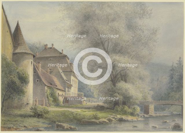 Janowitz castle, 1875. Creator: Ernst Morgenstern.