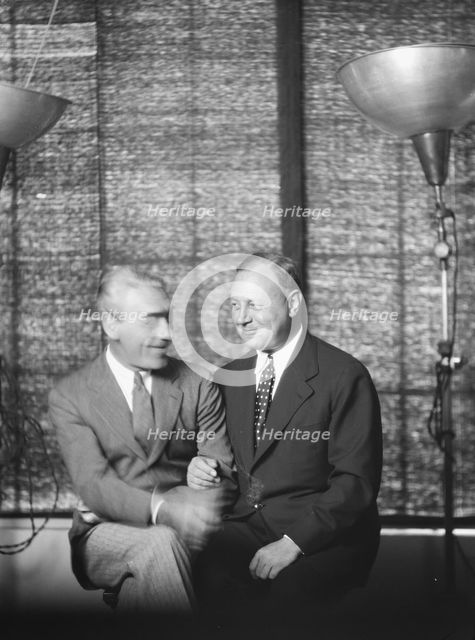 Jannings, Emil, Mr., and Mr. Mauritz Stiller, portrait photograph, 1927 Creator: Arnold Genthe.