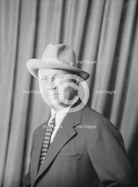 Jannings, Emil, Mr., portrait photograph, 1927 Creator: Arnold Genthe.