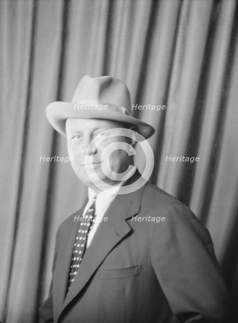 Jannings, Emil, Mr., portrait photograph, 1927 Creator: Arnold Genthe.