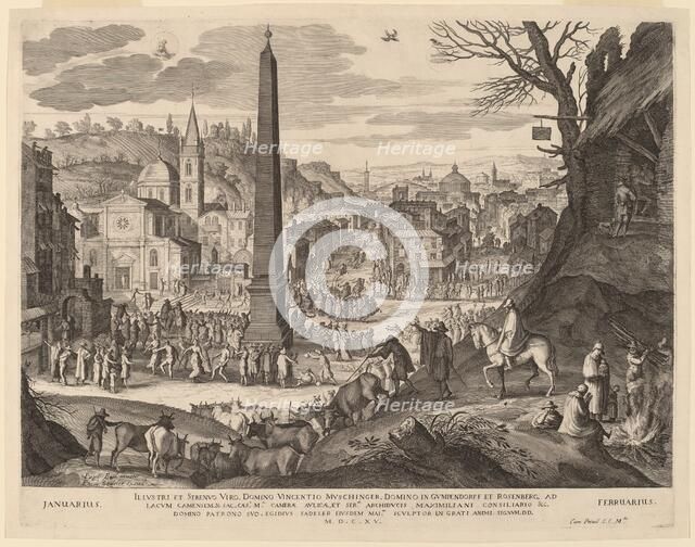 January and February, 1615. Creator: Aegidius Sadeler II.