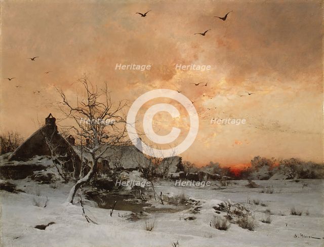 January: Cernay, near Rambouillet. Creator: Leon-Germain Pelouse.