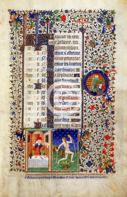 'January', early 15th century. Artist: Unknown