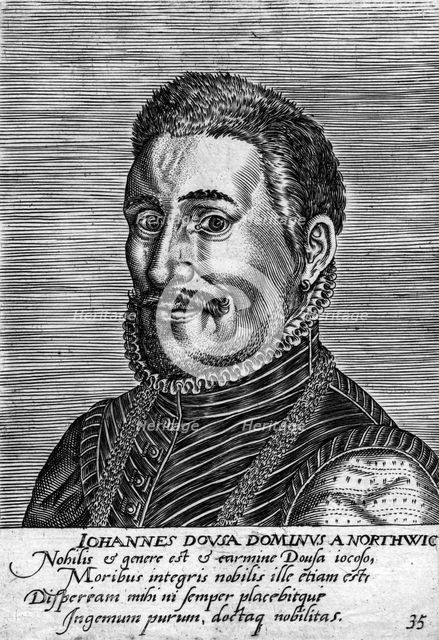 Janus Dousa (1545-1604), Dutch statesman, historian, poet and philologist. Artist: Unknown